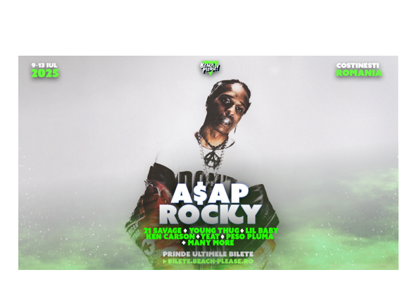 superstarul asap rocky pe scena festivalului beach please din costinesti 6811cd38297bf