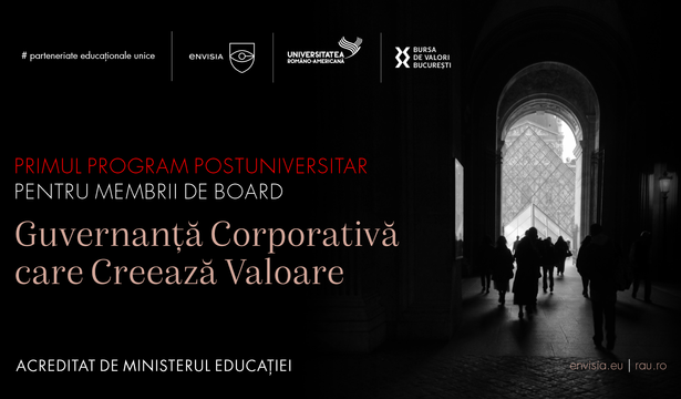 universitatea romano americana si envisia business school lanseaza primul program de profesionalizare a membrilor de board acreditat de ministerul educatiei 6808ab7c01f3f
