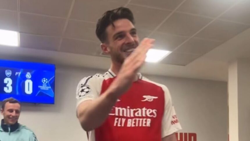 video cea mai tare reactie dupa arsenal real madrid filmata in vestiarul londonezilor da mi piciorul da mi l da mi l 67f60a7fe43c5