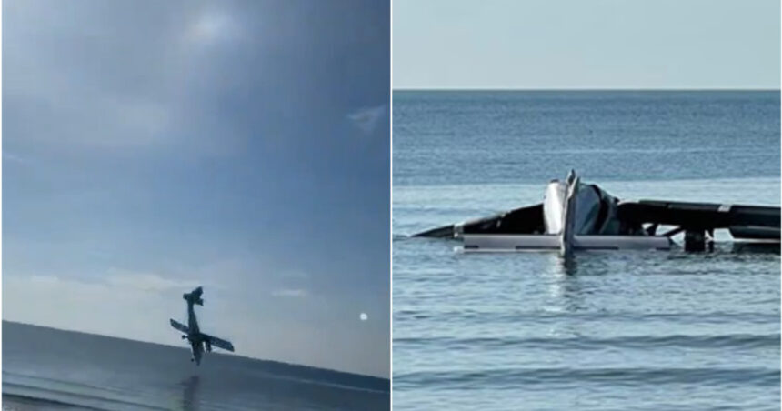 video momentul in care un avion al politiei thailandeze se prabuseste in mare sase persoane au murit 680bef2dce4ca