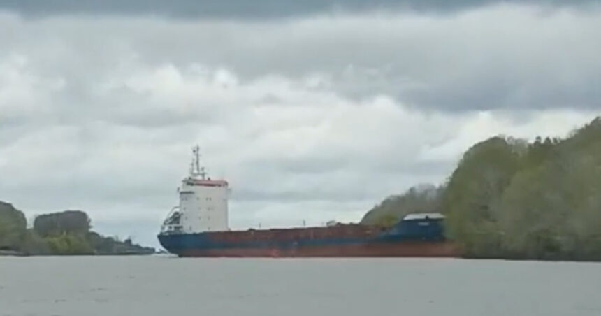 video o nava a esuat pe dunare pe malul canalului sulina 67f2ae013cc3b