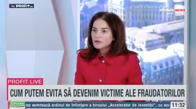 video profit ro tv ramona rusu arb indiferent de tipologiile de frauda daca aplicam metodele de preventie care sunt destul de accesibile fiecaruia dintre noi avem mari sanse de a nu deven 67f4b01085813