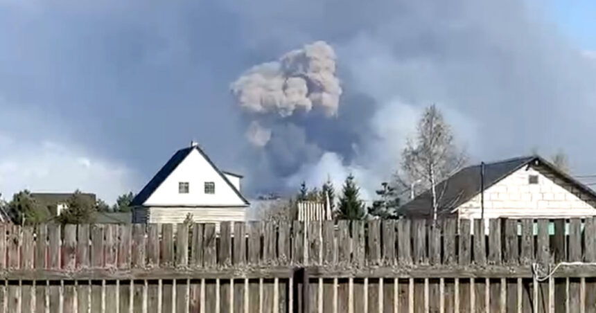 videofoto explozie uriasa la un depozit de munitie in apropiere de moscova cel putin doua localitati din zona au fost evacuate 6807d072cde77