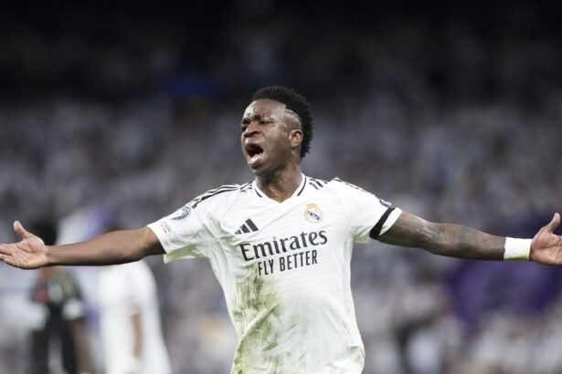 vinicius a intrat in istoria lui real madrid dupa ce a marcat unicul gol al echipei sale din dubla cu arsenal 680126a1ac066