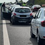 foto accident cu sase masini pe autostrada a2 sensul bucuresti constanta in autovehicule se aflau 14 adulti si doi copii 6813224391f0e