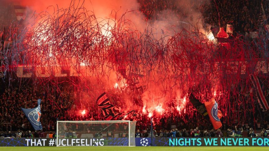 galerie foto nebunie la paris jucatorii lui psg au inceput petrecerea pe teren dupa calificarea in finala champions league 681bd907c32c7