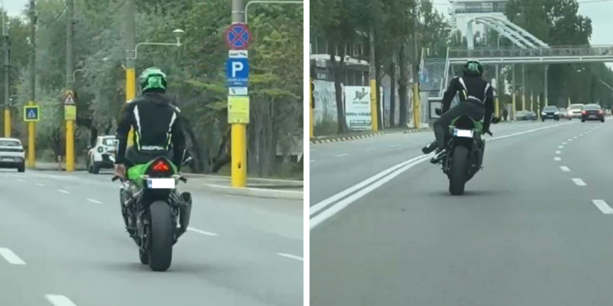 spectacolul periculos din mamaia s a incheiat cu o sanctiune motociclistul filmat in timp ce facea cascadorii in trafic prins de politisti 682313fc5344d