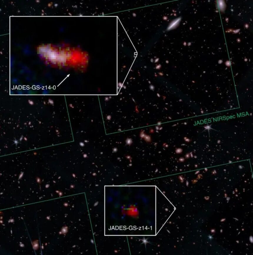 telescopul webb si a doborat propriul record pentru cea mai indepartata galaxie cu mom z14 682f8c4ac87e6