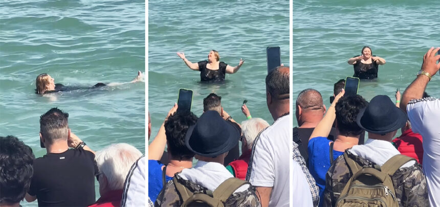 video de la baia de multime la baia in mare diana sosoaca a inotat si a facut show la neptun 68138bdc66838