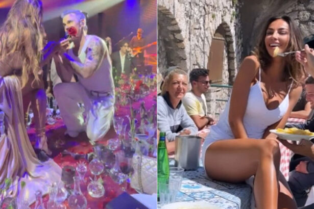 video robbie williams in genunchi in fata madalinei ghenea gestul facut de artist la o petrecere exclusivista 68258915b5885