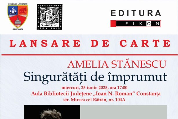 amelia stanescu lanseaza volumul de poeme singuratati de imprumut la biblioteca judeteana constanta 6855f618b583a