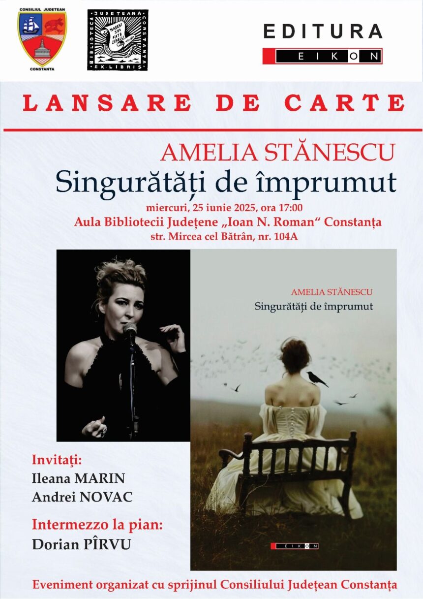 amelia stanescu lanseaza volumul de poeme singuratati de imprumut la biblioteca judeteana constanta 6855f618b583a