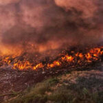 foto incendiu de proportii la o groapa de deseuri din dambovita a fost emis mesaj ro alert interventie dificila a pompierilor 685b018b48a2d