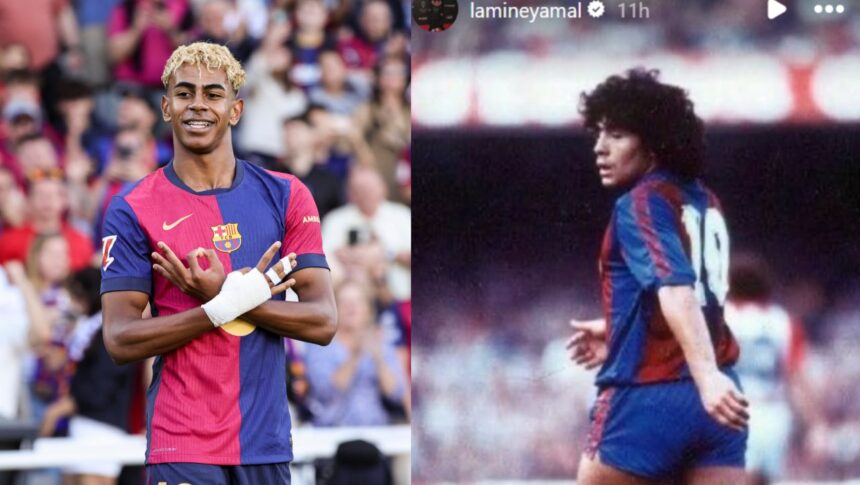 foto lamine yamal a postat o poza cu maradona si apoi a scris asta 6860d779d00c3