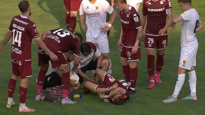 foto si video cantonament de cosmar pentru rapid 4 jucatori accidentati reactia lui costel galca 685d76c18008e