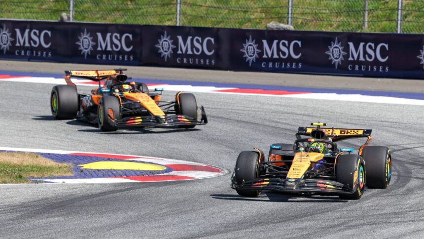 mclaren de neoprit norris si piastri s au distrat in mp al austriei cursa de cosmar pentru red bull racing 68615284cca08