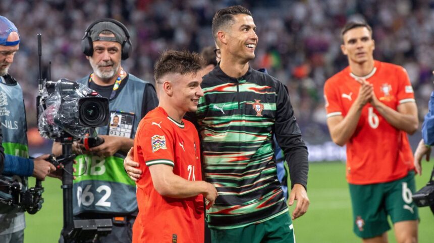 reactia lui francisco conceicao dupa ce a marcat un gol de poveste in germania portugalia 1 2 semifinala de uefa nations league 6841418ff3c09