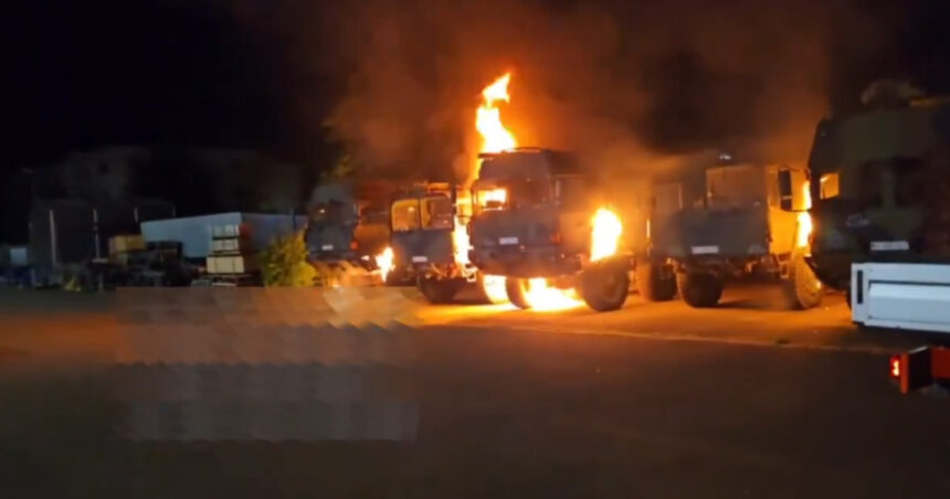 video ancheta privind un posibil sabotaj al rusiei in germania dupa ce mai multe camioane ale armatei au fost incendiate 68601e36ef99e