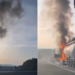 video camion cu ciment cuprins de flacari in cluj incendiul a izbucnit la cabina vehiculului 68415036e3231