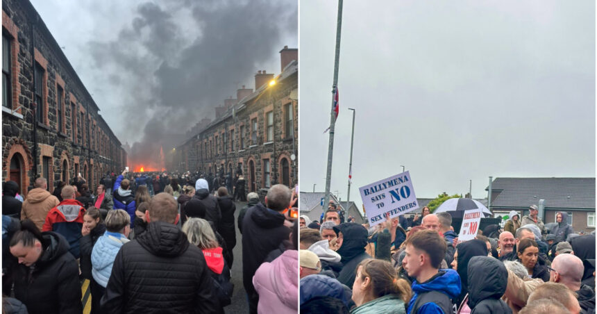 video case incendiate si violente in strada in irlanda de nord dupa ce doi baieti romani de 14 ani au fost arestati preventiv pentru viol 6847d9b2099c9
