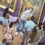 video un turist a deteriorat o pictura din secolul al xviii lea in timp ce poza la galeriile uffizi din florenta 685b96c86f38b
