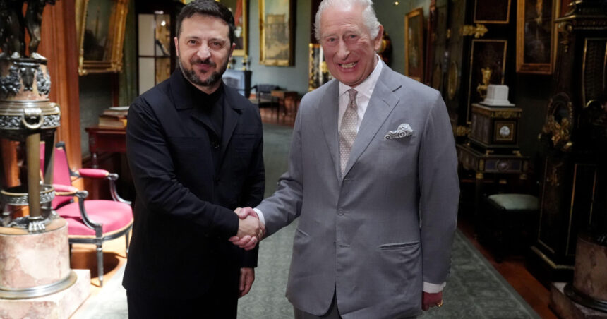 volodimir zelenski vizita in marea britanie presedintele ucrainean s a intalnit si cu regele charles al iii lea la windsor 68597160f2bbd