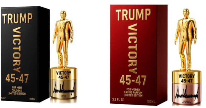 acum poti mirosi ca trump presedintele sua foloseste pupitrul prezidential pentru a lansa un parfum cu cat se vinde victory 45 47 686393e2910aa