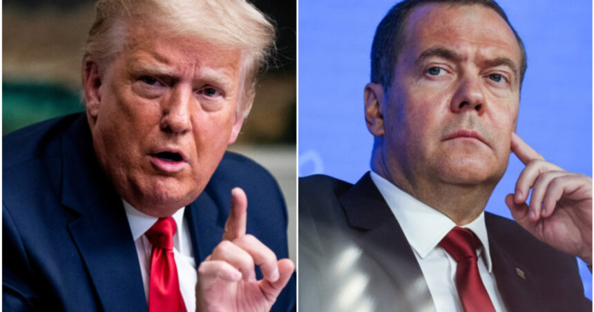 donald trump il ameninta pe dmitri medvedev sa si masoare cuvintele intra pe un teritoriu periculos de la ce au pornit tensiunile 688b084fb99cf