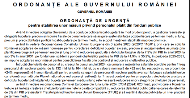final ordonanta de urgenta cu sporurile din aparatul bugetar a aparut in monitorul oficial 68631d33a3213