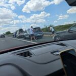 foto accident cu cinci masini implicate pe a2 in zona localitatii cernavoda o persoana ranita trafic ingreunat 687cde3020d39