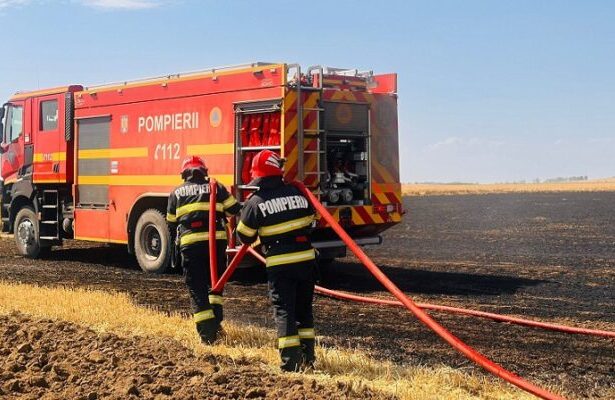 incendiu de vegetatie in apropiere de techirghiol circulatia rutiera pe dn38 oprita 686fa32af334a