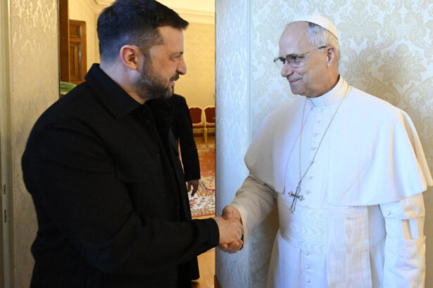 papa leon s a oferit sa gazduiasca negocierile dintre ucraina si rusia la vatican suveranul pontif s a intalnit cu volodimir zelenski 686e97714c684