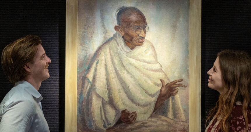 portret rar al lui mahatma gandhi adjudecat pentru peste 170 000 de euro la o licitatie in londra 6878e3a2f0336