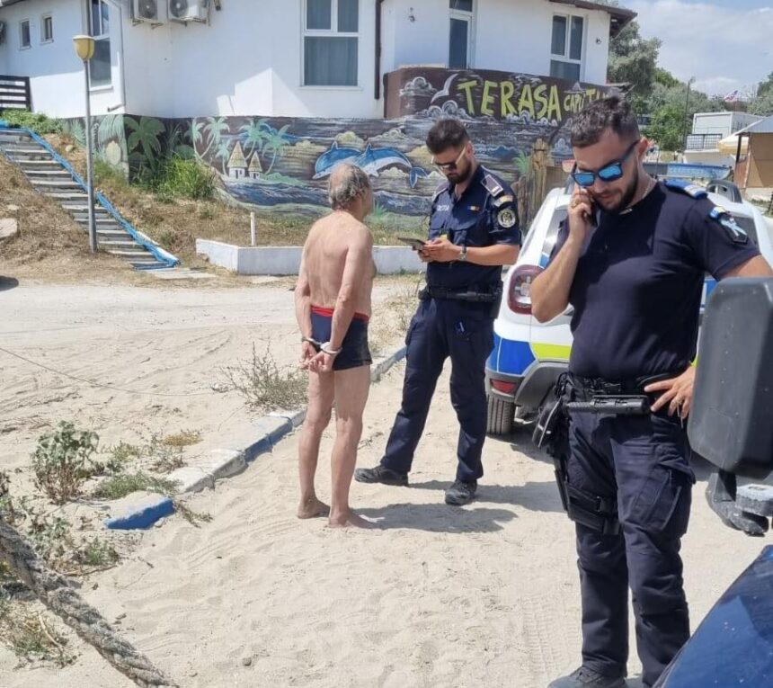 scandal pe plaja in eforie un turist a fost amendat dupa ce s a luat la harta cu salvamarii 68876590177cc