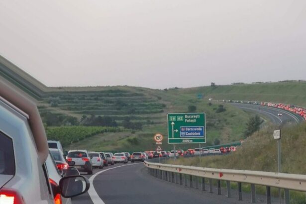 trafic rutier ingreunat pe autostrada a2 bucuresti constanta in apropiere de cernavoda 68747fdd5c5fd