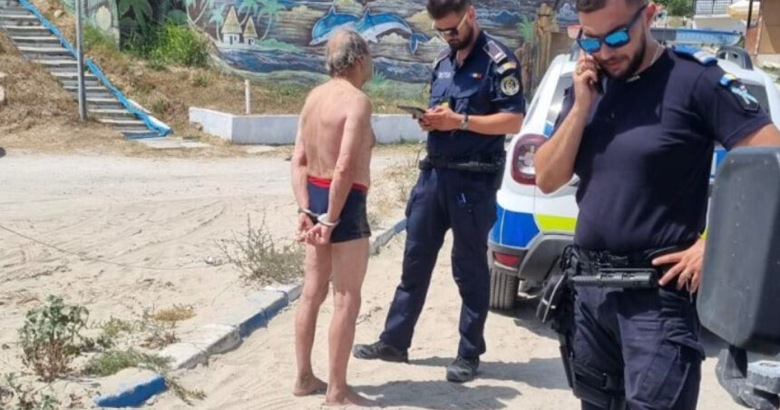 turist incatusat si amendat la eforie pentru ca a facut scandal dupa ce salvamarii l au scos din apa cand scaldatul era interzis 6887c02076460