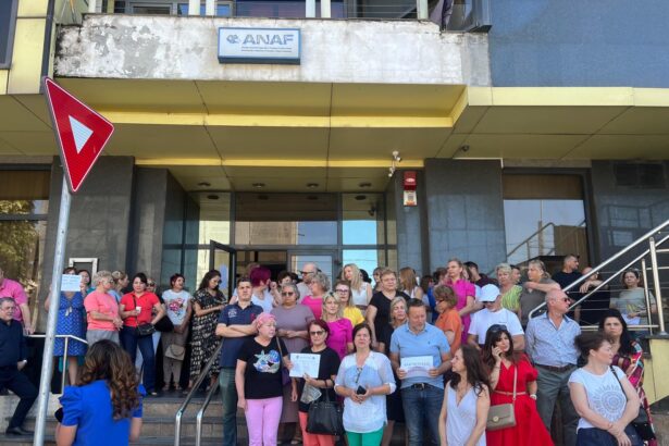 un nou protest la anaf constanta vrem salarii nu vrem sporuri 686635458d556