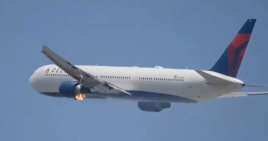 video avion cu un motor in flacari imediat dupa decolare 687cc7519ec4a