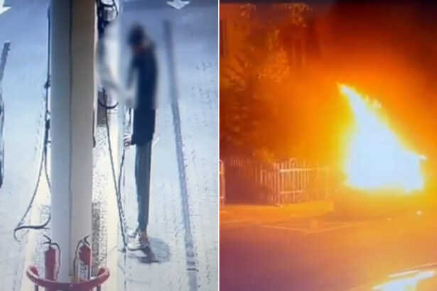 video barbat din capitala retinut dupa ce a incendiat masina fostei iubite suspectul filmat in timp ce umplea o sticla cu benzina 6884baa7f24c2
