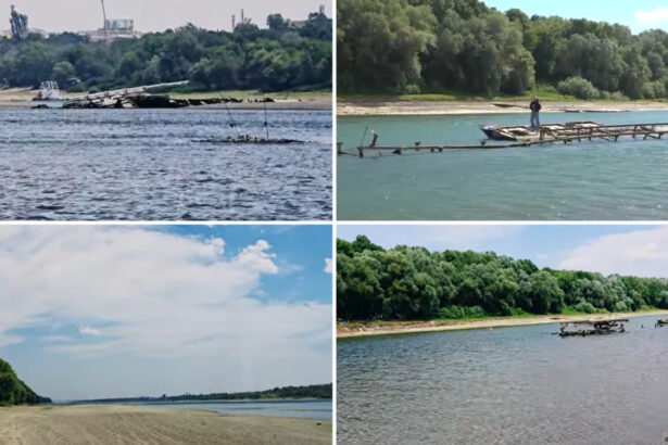 video dunarea scade periculos imagini spectaculoase cu epave germane din al doilea razboi mondial care ies la suprafata pe cursul fluviului 6872c4bfd7e13