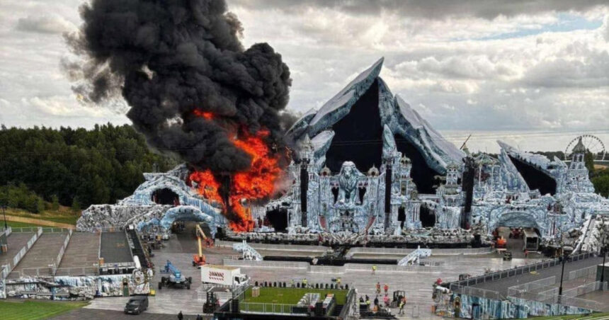 video incendiu urias la scena principala a festivalului tomorrowland din belgia cu doua zile inainte de deschidere 6877f4a12dcbb