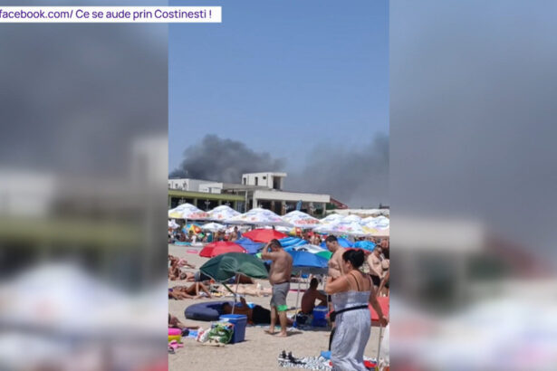 video panica pentru turisti la costinesti un incendiu de vegetatie a izbucnit langa plaja 6884e8246d778