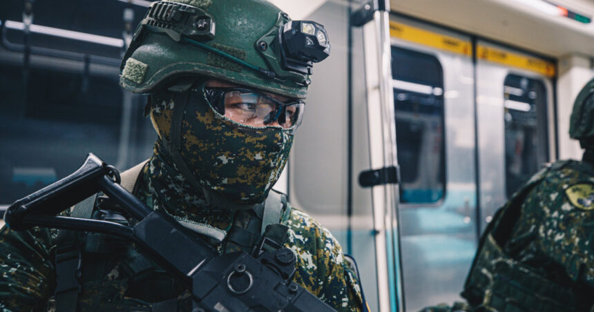 video rachete stinger si lansatoare de grenade la metrou trupele taiwaneze se pregatesc in subteran pentru o invazie chineza 687b989bc8244