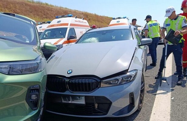 accident rutier cu 5 autoturisme implicate pe autostrada a2 bucuresti constanta 68ac36a3e064a