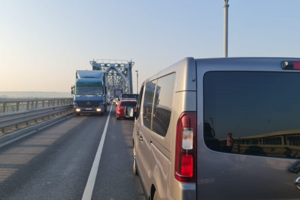 aglomeratie la granita cu bulgaria din cauza lucrarilor la podul giurgiu ruse rute alternative pentru iesirea din tara 68b2986bdba90