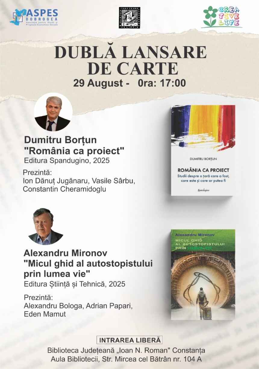 dubla lansare de carte la biblioteca judeteana constanta 68a9476c3ea15