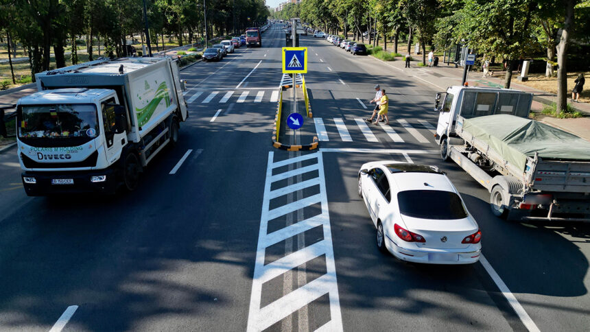 foto constanta un nou scuar median a fost amenajat pe bulevardul alexandru lapusneanu in apropiere de intersectia cu strada dispensarului 68a6d5cec468c