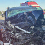 foto plan rosu de interventie dupa ce doua autoturisme s au ciocnit pe a1 patru adulti si un minor au fost transportati la spital 68b32bdad6048