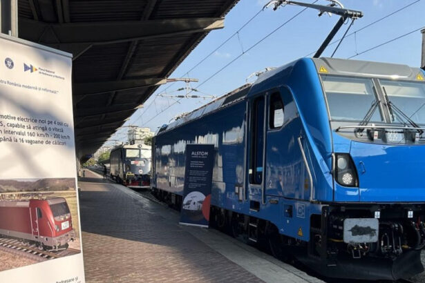 foto prima locomotiva electrica alstom traxx a ajuns in romania si este testata la faurei atinge 200 km h si poate tracta 16 vagoane 6894cc787ee51