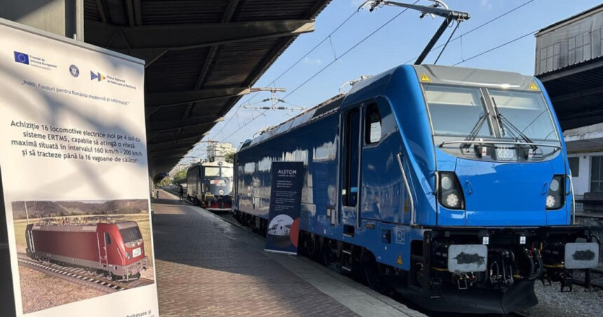 foto prima locomotiva electrica alstom traxx a ajuns in romania si este testata la faurei atinge 200 km h si poate tracta 16 vagoane 6894cc787ee51
